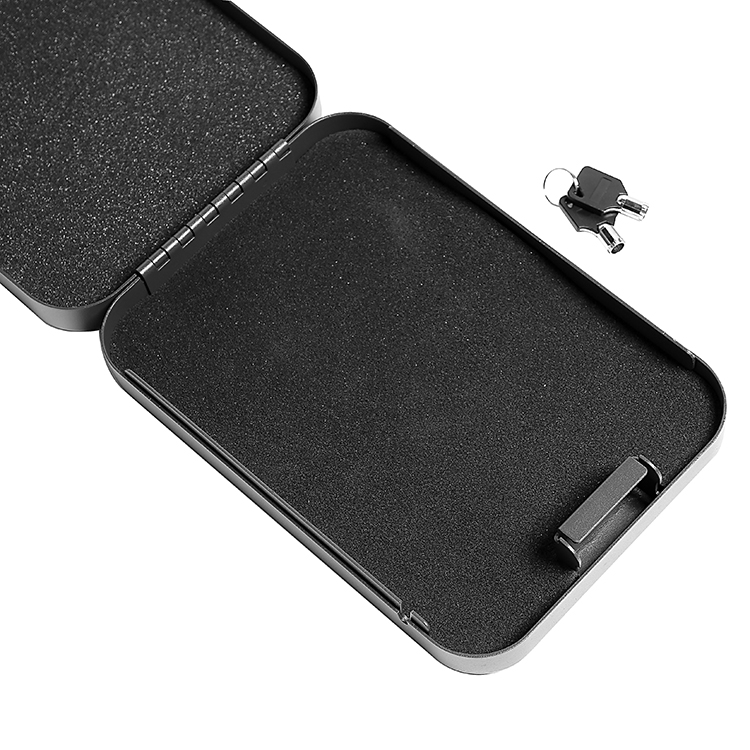 LB013K Lock Box with Key Lock for Full-Size Pistol