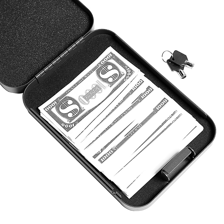 LB013K Lock Box with Key Lock for Full-Size Pistol