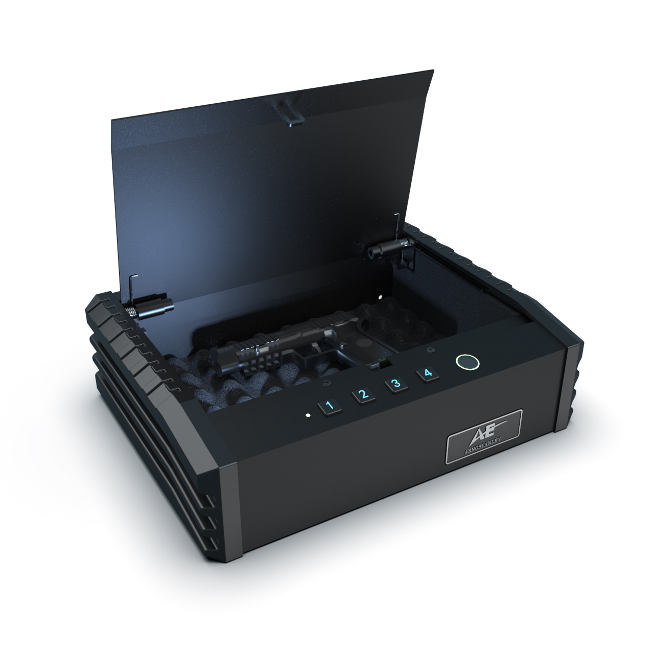 PS0110 Top-Entry 2 Guns Biometric Pistol Safe